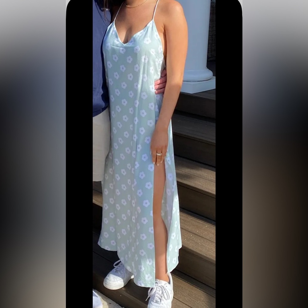 Motel Rocks Mint Floral Dress